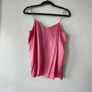 Ginia Pink V-Neck Sleeveless Camisole